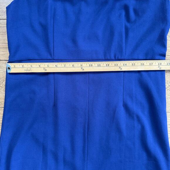 Garnett Hill A Line Shift Dress SZ 12 Navy Classic Work Preppy Minimalist - Picture 7 of 8